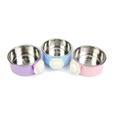 寵物不鏽鋼可拆固定碗-懸掛食 碗水碗 食盆 寵物 犬貓 食盆碗 掛籠貓狗碗
