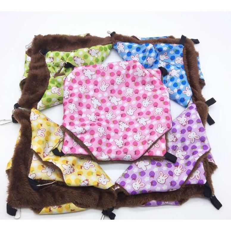 蜜袋鼯 松鼠 睡鼠雙面吊床-小寵物睡袋-寵物棉窩-保暖吊窩-可懸掛式掛睡籠睡窩-細節圖5