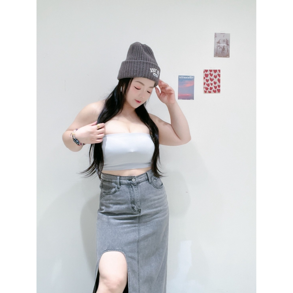 ❏ T&H 玩翻衣櫃 ❏ 止滑條平口背心 中大碼 寬鬆 MM 0416-細節圖6