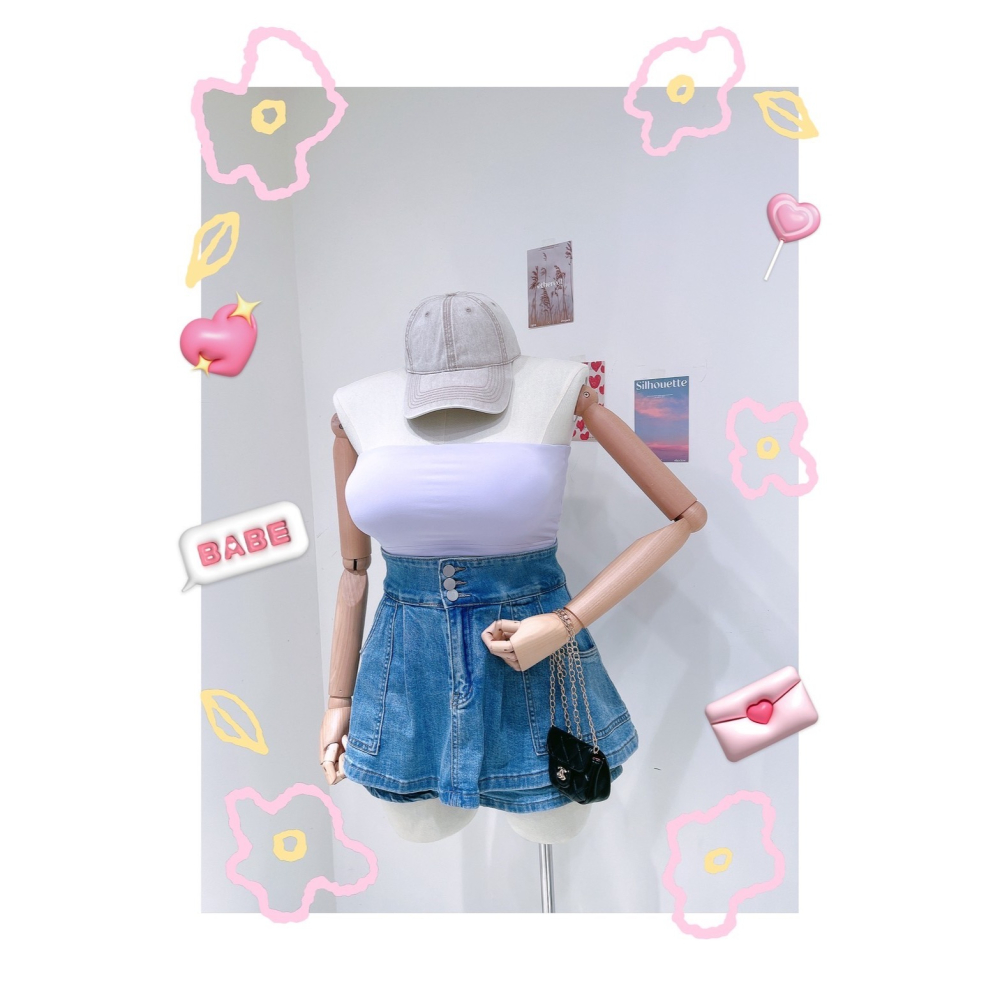 ❏ T&H 玩翻衣櫃 ❏ 止滑條平口背心 中大碼 寬鬆 MM 0416-細節圖8