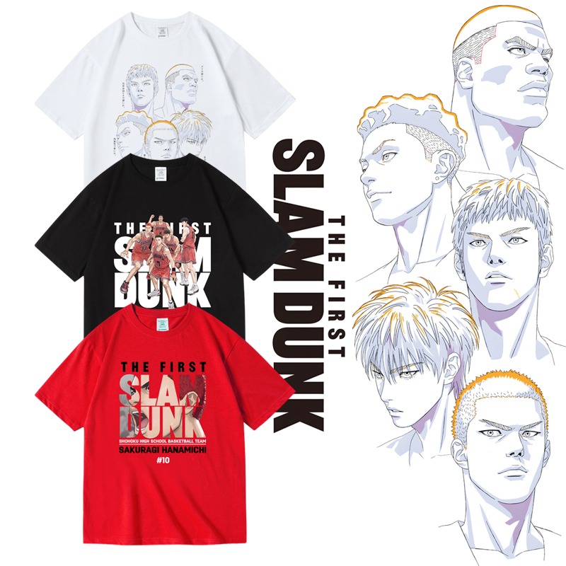 【灌籃高手 湘北籃球隊 流川楓 SLAMDUNK】短袖漫畫動漫卡通動畫電影T恤(共3種顏色) 新款上市購買多件多優惠!-細節圖4