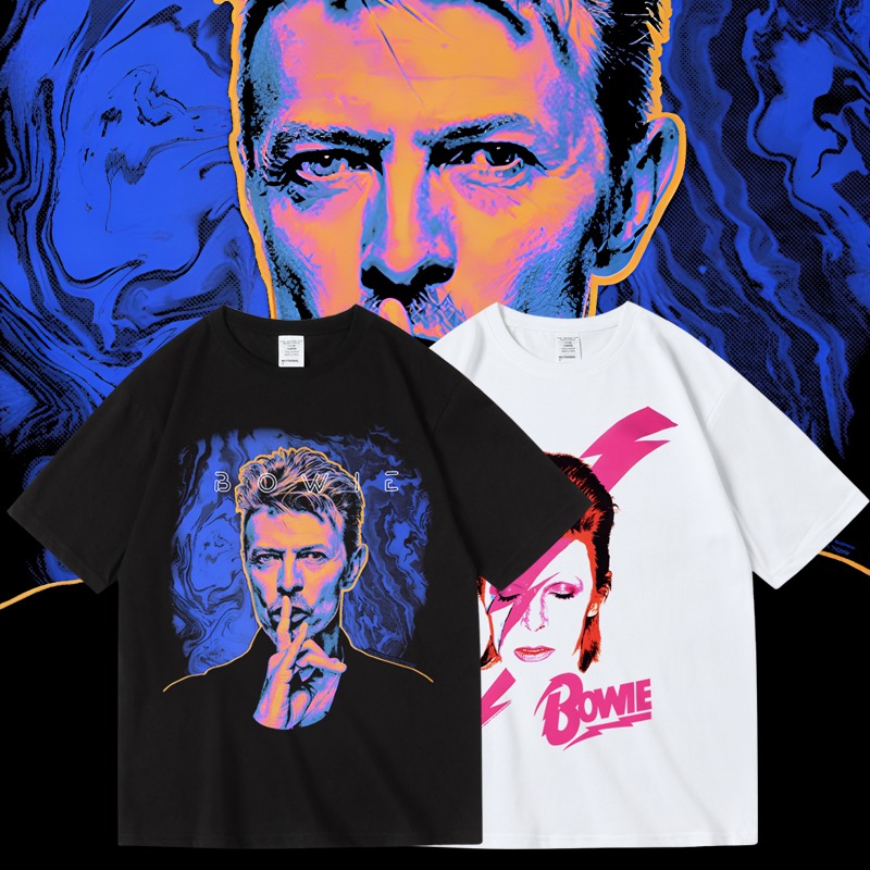 David Bowie【大衛．鮑伊】短袖流行華麗搖滾傳奇歌手T恤(5種顏色可供選購) 新款上市購買多件多優惠!【賣場四】-細節圖6