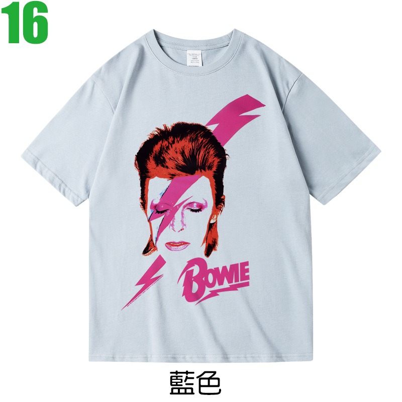 David Bowie【大衛．鮑伊】短袖流行華麗搖滾傳奇歌手T恤(5種顏色可供選購) 新款上市購買多件多優惠!【賣場四】-規格圖7