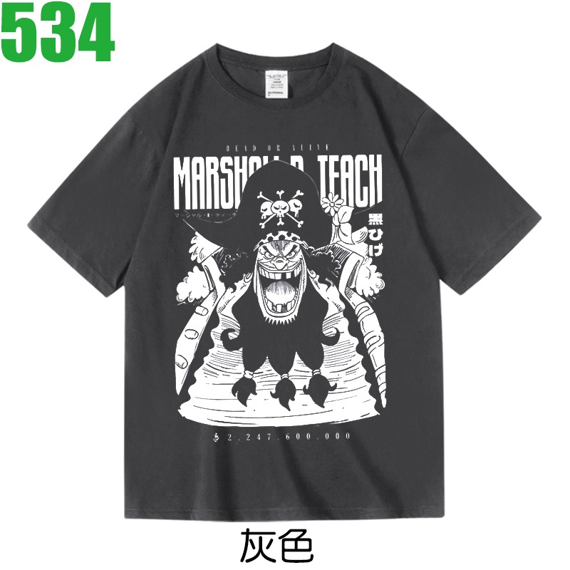 【航海王 海賊王 ONE PIECE 馬歇爾·D·汀奇】短袖漫畫動漫卡通動畫電影T恤 購買多件多優惠!【賣場五十五】-規格圖3