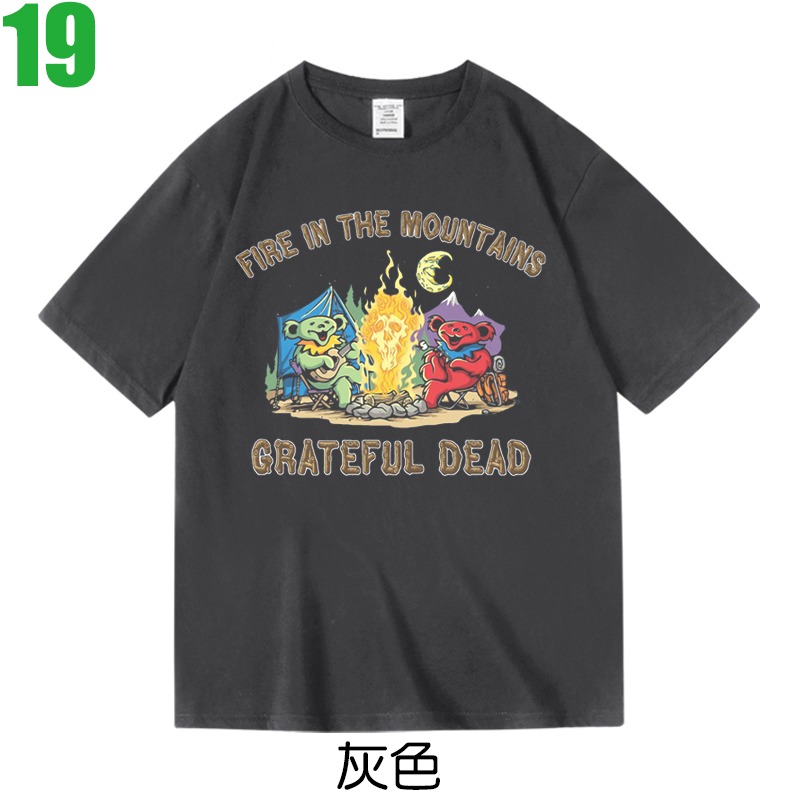 Grateful Dead【死之華】短袖藍調迷幻搖滾樂團T恤(共3種顏色可供選購) 新款上市購買多件多優惠!【賣場六】-細節圖2