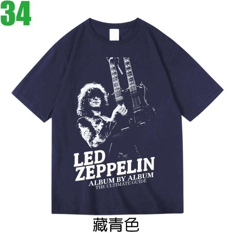 Led Zeppelin【齊柏林飛船】短袖重金屬搖滾樂團T恤(共3種顏色可供選購) 新款上市購買多件多優惠!【賣場十】-規格圖3