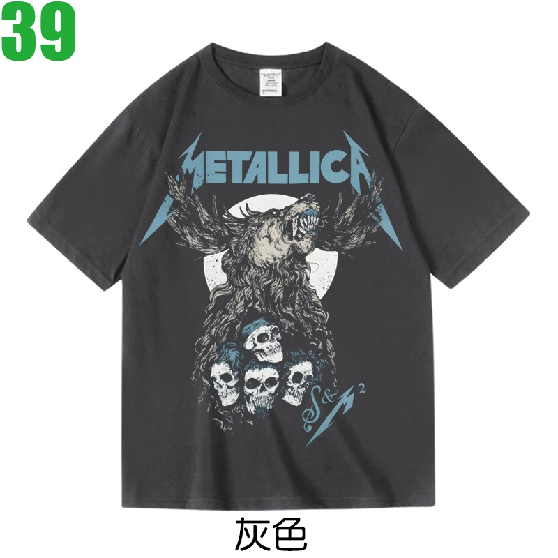 METALLICA【金屬製品】短袖鞭擊重金屬搖滾樂團T恤(共3種顏色可供選購) 新款上市購買多件多優惠!【賣場十三】-細節圖2
