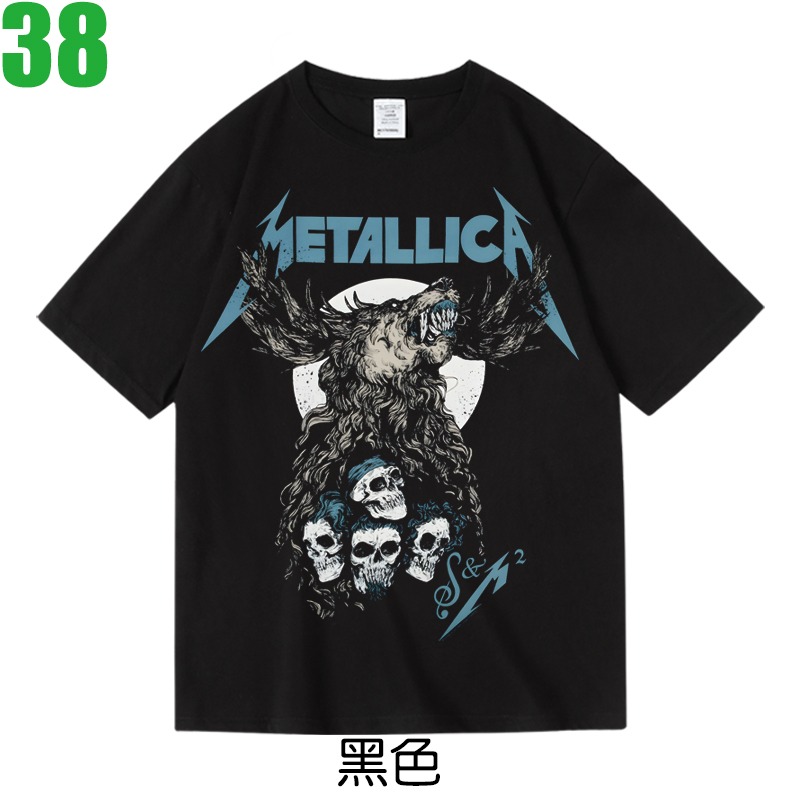 METALLICA【金屬製品】短袖鞭擊重金屬搖滾樂團T恤(共3種顏色可供選購) 新款上市購買多件多優惠!【賣場十三】-規格圖3