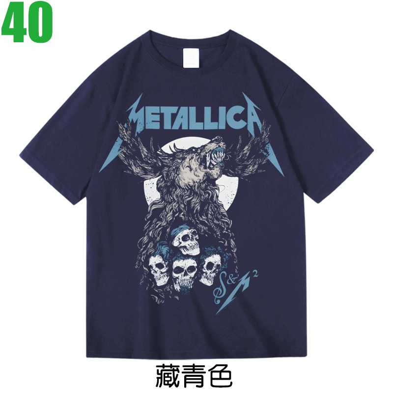 METALLICA【金屬製品】短袖鞭擊重金屬搖滾樂團T恤(共3種顏色可供選購) 新款上市購買多件多優惠!【賣場十三】-規格圖3