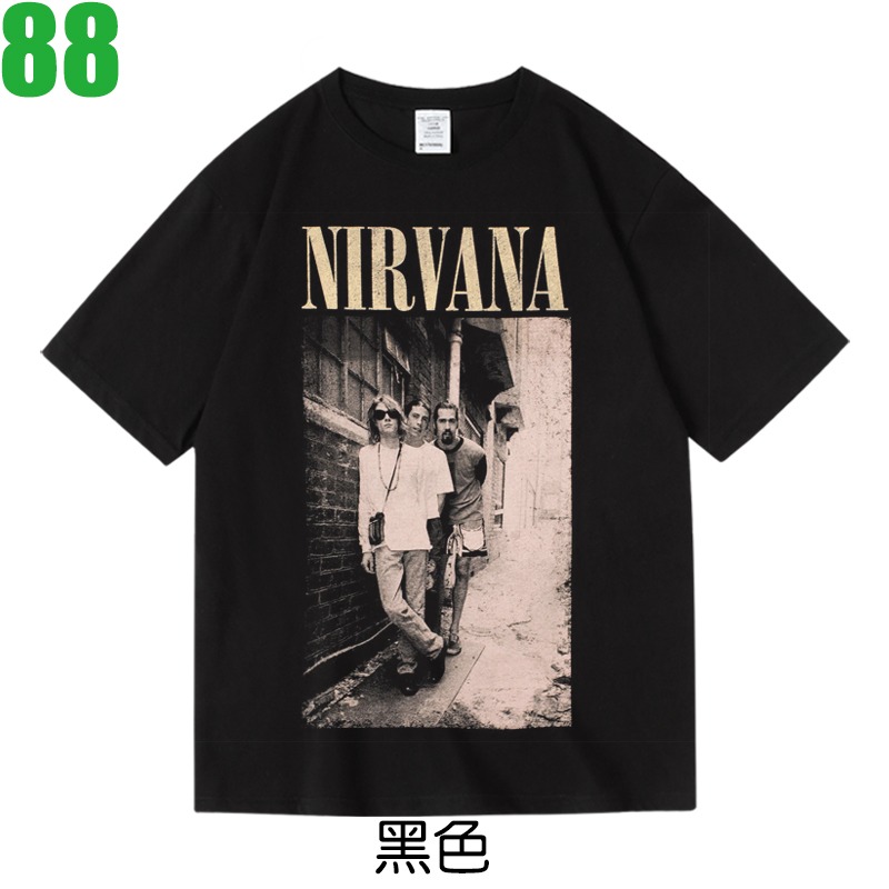 NIRVANA【超脫 涅槃】短袖Grunge油漬搖滾樂團T恤(共3種顏色可供選購) 新上市購買多件多優惠!【賣場二十二】-規格圖3