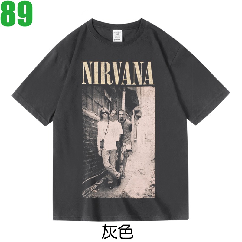 NIRVANA【超脫 涅槃】短袖Grunge油漬搖滾樂團T恤(共3種顏色可供選購) 新上市購買多件多優惠!【賣場二十二】-規格圖3