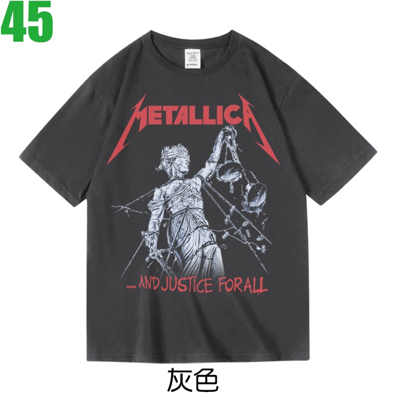 METALLICA【金屬製品】短袖鞭擊重金屬搖滾樂團T恤(共3種顏色可供選購) 新款上市購買多件多優惠!【賣場十五】-細節圖2