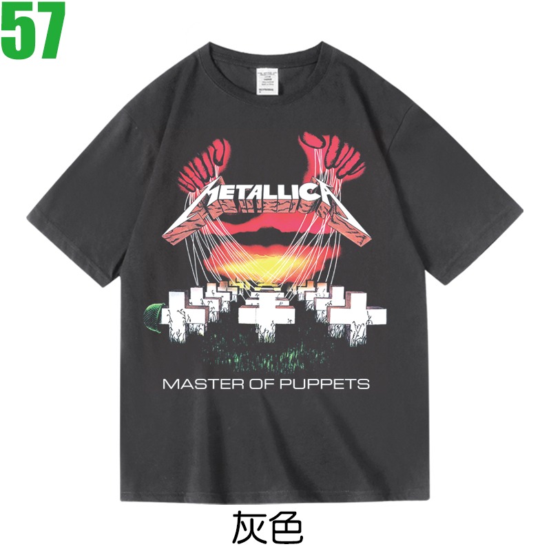 METALLICA【金屬製品】短袖鞭擊重金屬搖滾樂團T恤(共3種顏色可供選購) 新款上市購買多件多優惠!【賣場十九】-細節圖2