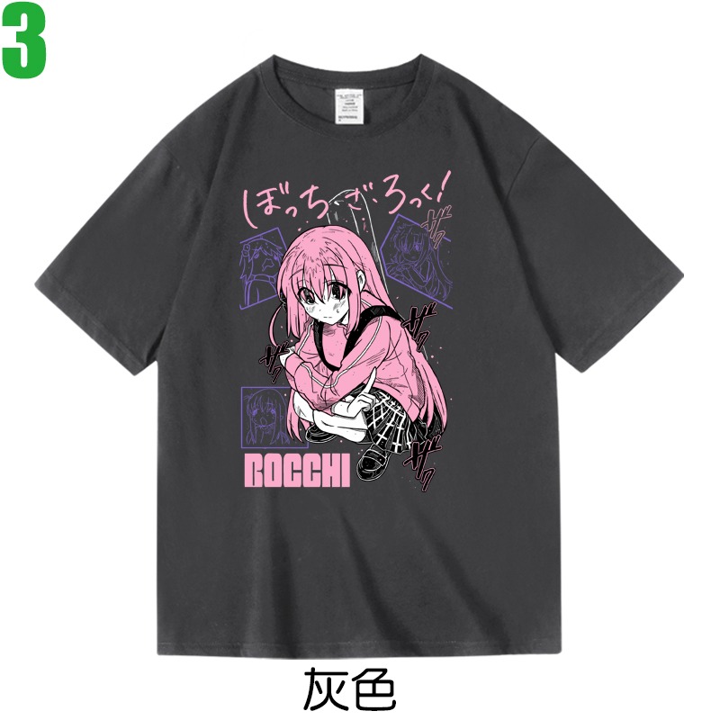 【孤獨搖滾！ Bocchi the Rock!】短袖日本漫畫卡通動畫T恤(4種顏色) 新款上市購買多件多優惠!【賣場一】-規格圖4