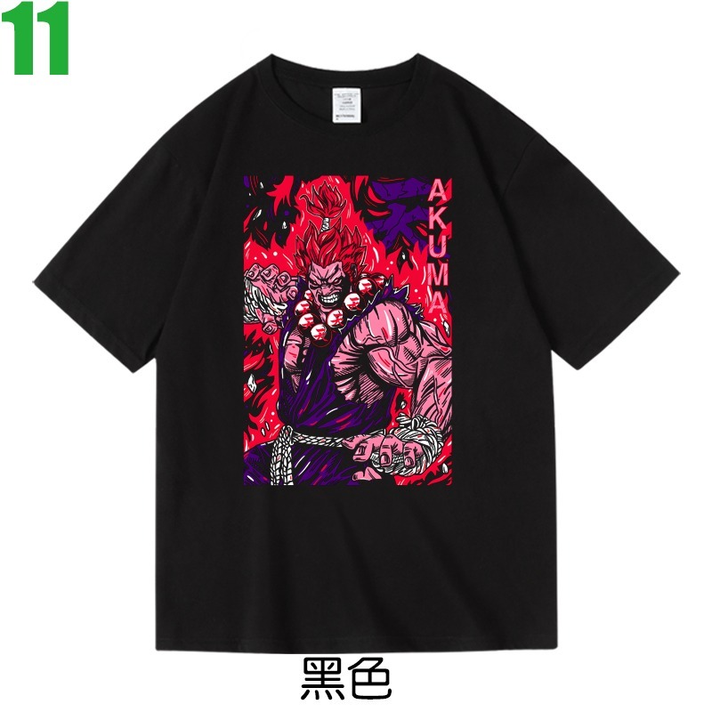 【快打旋風 Street Fighter 豪鬼 波動拳】短袖電玩遊戲T恤(7種顏色) 新款上市購買多件多優惠!【賣場三】-規格圖7