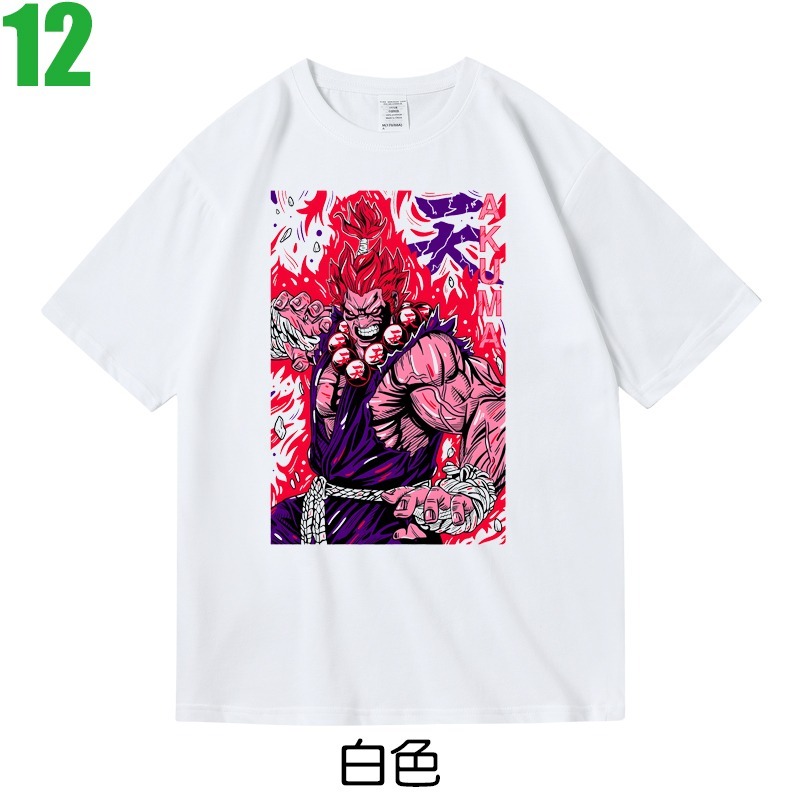 【快打旋風 Street Fighter 豪鬼 波動拳】短袖電玩遊戲T恤(7種顏色) 新款上市購買多件多優惠!【賣場三】-規格圖7