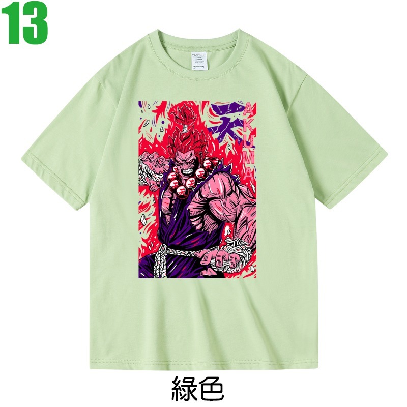 【快打旋風 Street Fighter 豪鬼 波動拳】短袖電玩遊戲T恤(7種顏色) 新款上市購買多件多優惠!【賣場三】-規格圖7