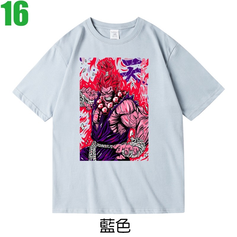 【快打旋風 Street Fighter 豪鬼 波動拳】短袖電玩遊戲T恤(7種顏色) 新款上市購買多件多優惠!【賣場三】-規格圖7