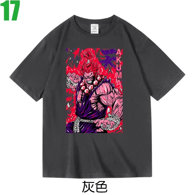 【快打旋風 Street Fighter 豪鬼 波動拳】短袖電玩遊戲T恤(7種顏色) 新款上市購買多件多優惠!【賣場三】-規格圖7