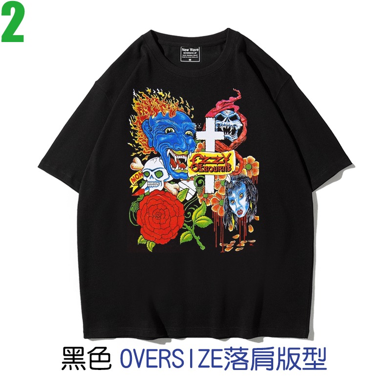 Ozzy Osbourne【奧茲奧斯朋】OVERSIZE落肩版型短袖重金屬搖滾樂團T恤 新上市購買多件多優惠!【賣場二】-規格圖1