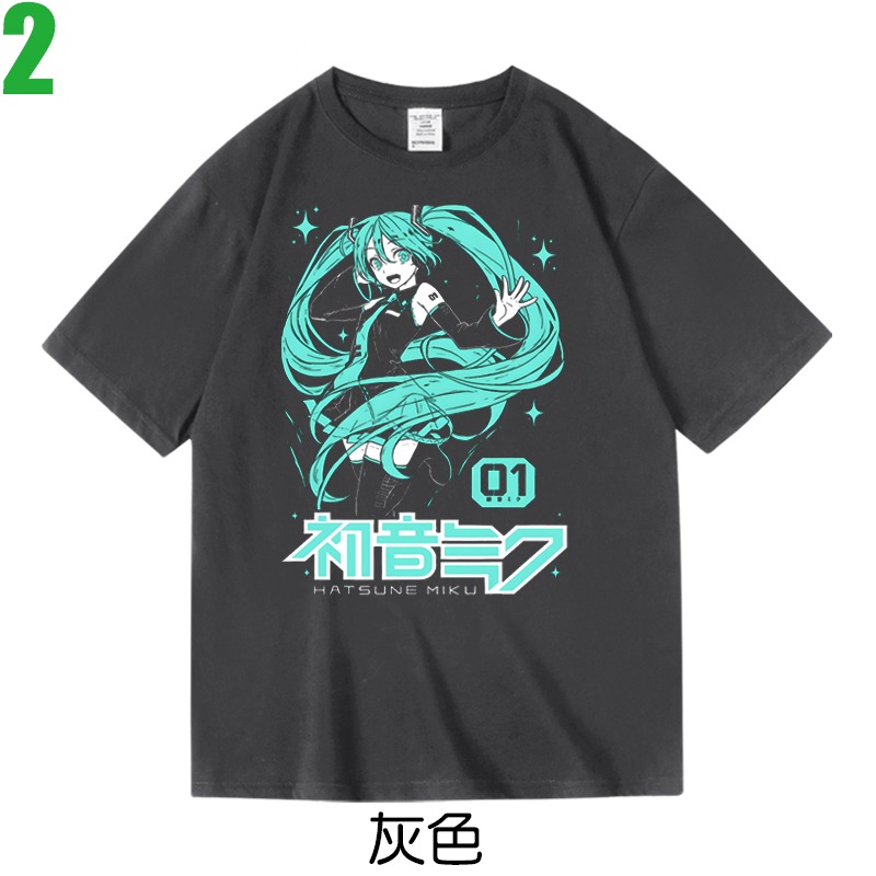 【初音未來 Hatsune Miku】短袖日本漫畫卡通動畫T恤(共3種顏色可供選購) 新款上市購買多件多優惠!【賣場一】-細節圖2