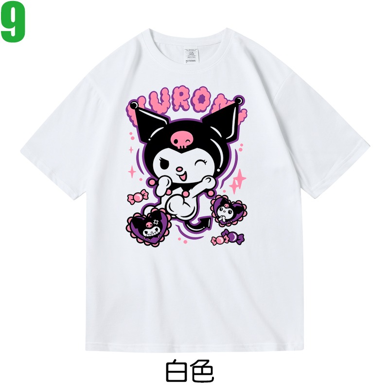 【酷洛米 Kuromi】短袖日本卡通動畫T恤(共7種顏色可供選購) 新款上市購買多件多優惠!【賣場二】-細節圖2