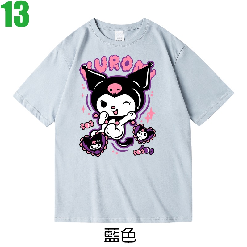 【酷洛米 Kuromi】短袖日本卡通動畫T恤(共7種顏色可供選購) 新款上市購買多件多優惠!【賣場二】-細節圖6