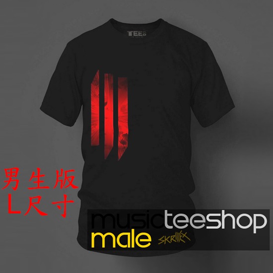 【電音DJ系列】Skrillex【史奇雷克斯】L尺寸短袖電子音樂百大DJ系列T恤 (現貨供應 下單後可以立即出貨)-規格圖1