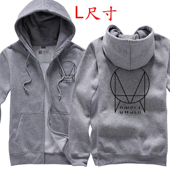 【電音DJ】OWSLA【Skrillex自創唱片廠牌】L尺寸連帽厚絨長袖電音百大DJ外套(現貨供應 下單後可以立即出貨)-規格圖1