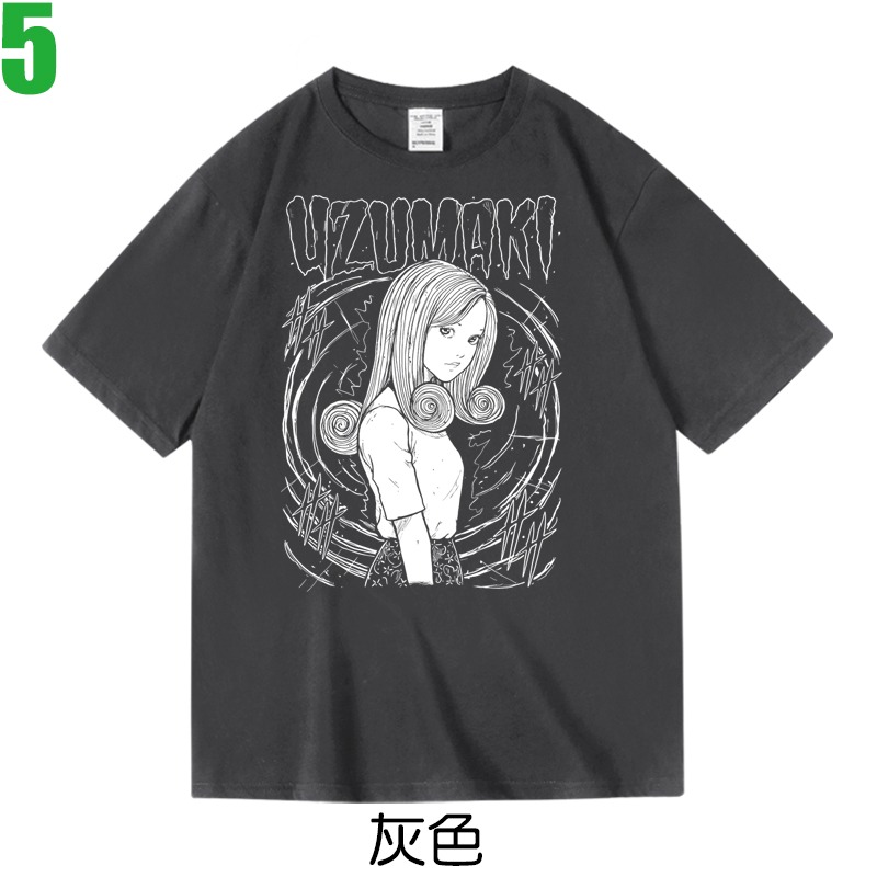 【漩渦 伊藤潤二 Spiral】短袖日本漫畫卡通動畫電影T恤(共3種顏色可供選購) 新款上市購買多件多優惠!【賣場二】-規格圖3