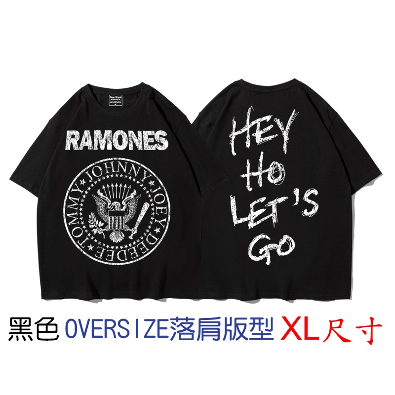 Ramones【雷蒙斯合唱團】【XL尺寸】OVERSIZE落肩版型短袖龐克搖滾樂團T恤(現貨供應 下單後可以立即出貨)-規格圖1