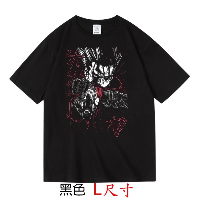 【槍神 威席·史坦畢特 Trigun】【L尺寸】短袖日本漫畫卡通動畫T恤(現貨供應 下單後可以立即出貨)-規格圖1