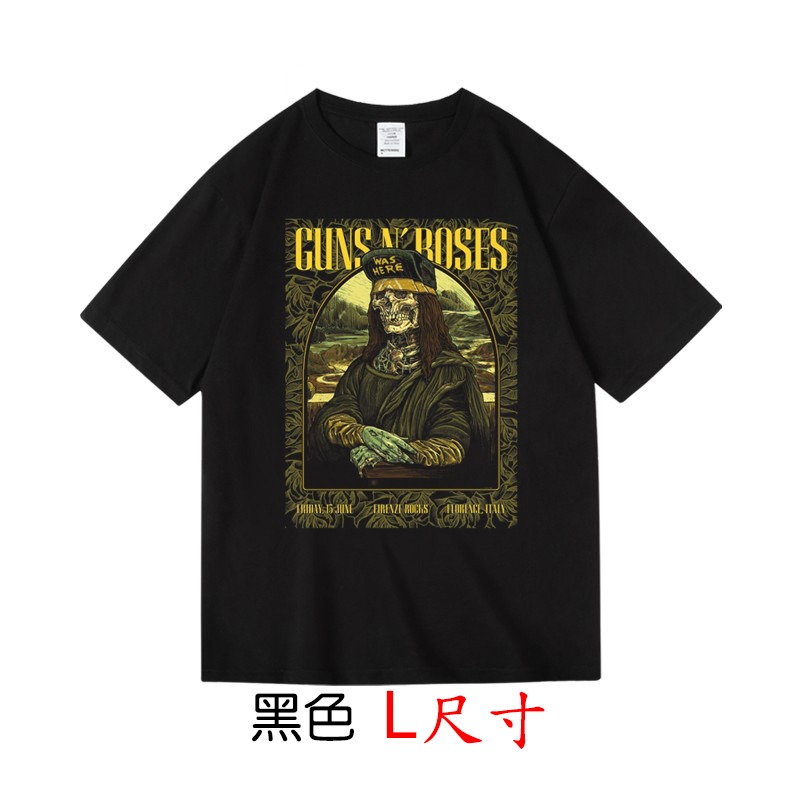 GUNS ＇N＇ ROSES SLASH【槍與玫瑰】【L尺寸】短袖搖滾樂團T恤(現貨供應 下單後可以立即出貨)-規格圖1