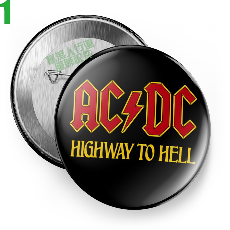 【AC/DC】短袖澳洲重金屬搖滾樂團胸章徽章(共6種款式可供選購) 下單前請先詢問有無現貨!【賣場一】-規格圖8