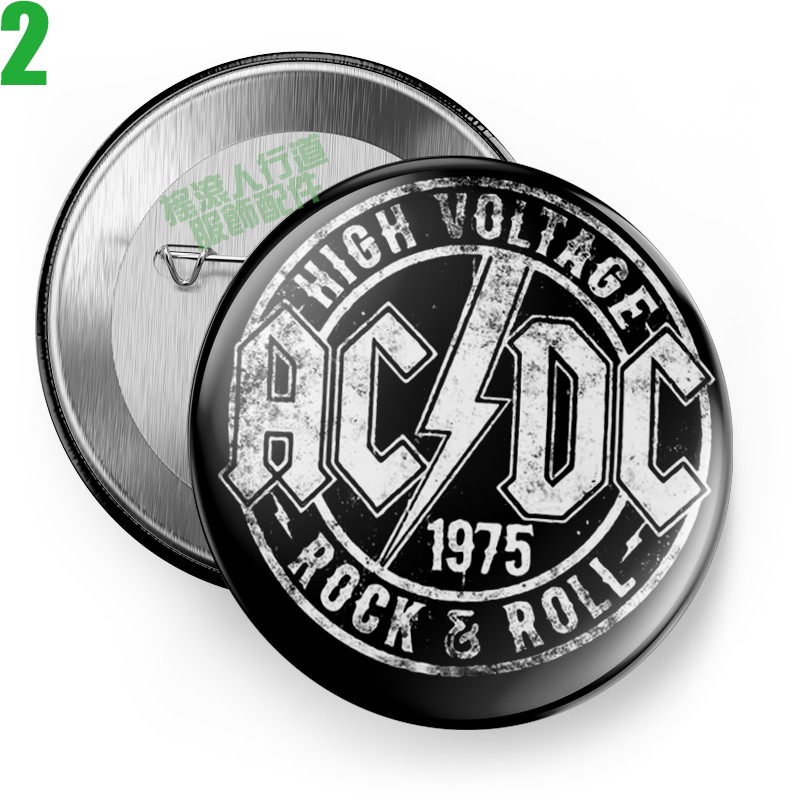 【AC/DC】短袖澳洲重金屬搖滾樂團胸章徽章(共6種款式可供選購) 下單前請先詢問有無現貨!【賣場一】-規格圖8