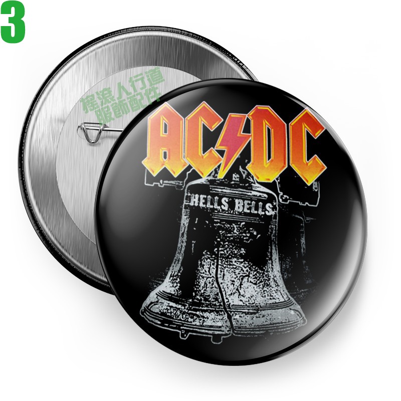 【AC/DC】短袖澳洲重金屬搖滾樂團胸章徽章(共6種款式可供選購) 下單前請先詢問有無現貨!【賣場一】-規格圖8