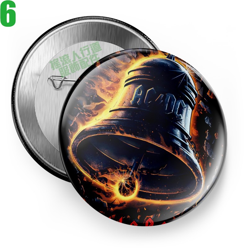 【AC/DC】短袖澳洲重金屬搖滾樂團胸章徽章(共6種款式可供選購) 下單前請先詢問有無現貨!【賣場一】-規格圖8