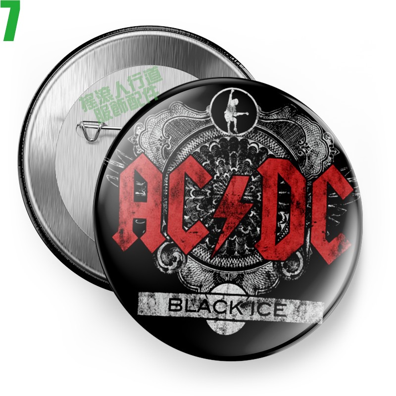 【AC/DC】短袖澳洲重金屬搖滾樂團胸章徽章(共6種款式可供選購) 下單前請先詢問有無現貨!【賣場二】-規格圖8