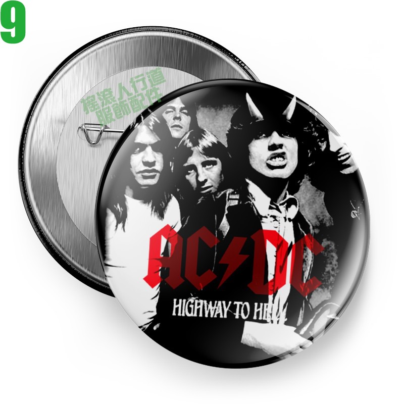 【AC/DC】短袖澳洲重金屬搖滾樂團胸章徽章(共6種款式可供選購) 下單前請先詢問有無現貨!【賣場二】-規格圖8