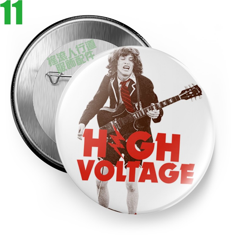 【AC/DC】短袖澳洲重金屬搖滾樂團胸章徽章(共6種款式可供選購) 下單前請先詢問有無現貨!【賣場二】-規格圖8