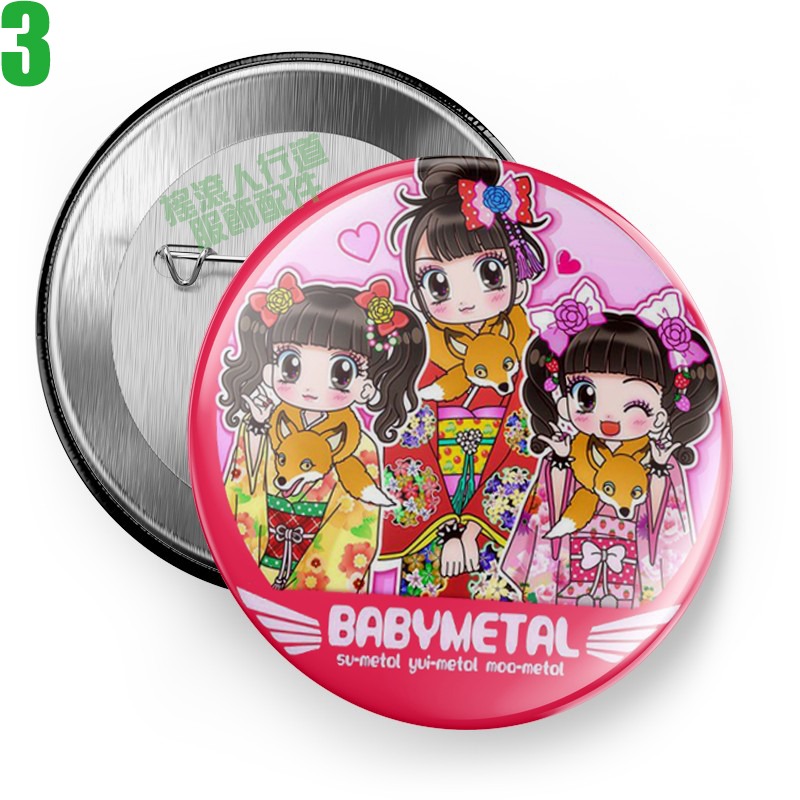 【BABYMETAL】短袖日本少女偶像重金屬搖滾樂團胸章徽章(共7種款式可供選購) 下單前請先詢問有無現貨!【賣場一】-規格圖9