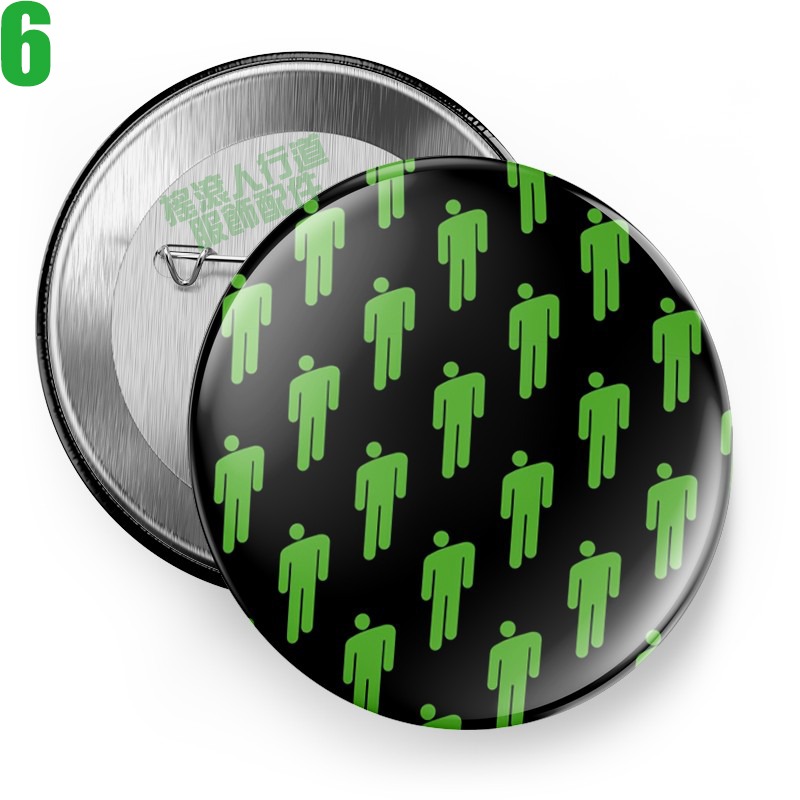 Billie Eilish【怪奇比莉】短袖流行音樂歌手胸章徽章(共6種款式可供選購) 下單前請先詢問有無現貨!【賣場一】-規格圖8