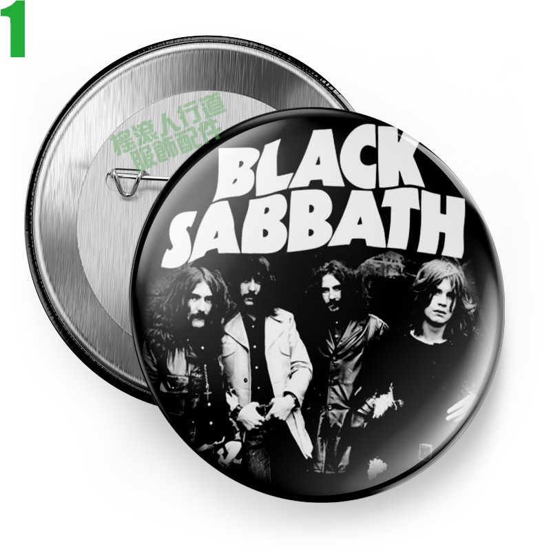 Black Sabbath Ozzy Osbourne【黑色安息日 奧茲奧斯朋】短袖重金屬搖滾樂團胸章徽章(共7種款式)-規格圖9