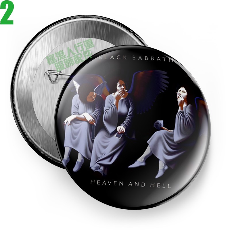 Black Sabbath Ozzy Osbourne【黑色安息日 奧茲奧斯朋】短袖重金屬搖滾樂團胸章徽章(共7種款式)-規格圖9