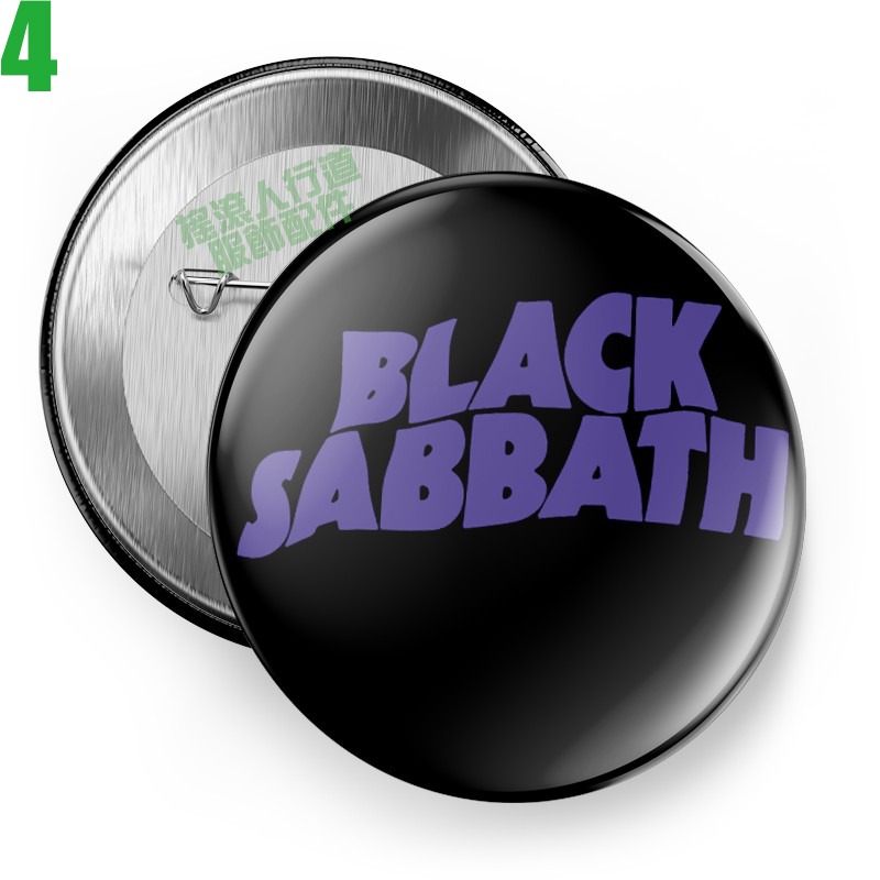 Black Sabbath Ozzy Osbourne【黑色安息日 奧茲奧斯朋】短袖重金屬搖滾樂團胸章徽章(共7種款式)-規格圖9
