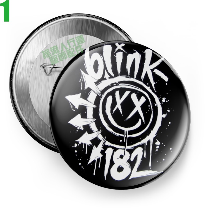 Blink 182【眨眼182】短袖流行龐克搖滾樂團胸章徽章(共9種款式可供選購) 下單前請先詢問有無現貨!【賣場一】-規格圖11
