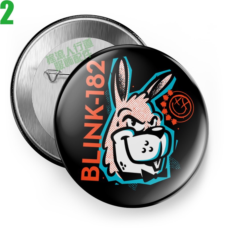 Blink 182【眨眼182】短袖流行龐克搖滾樂團胸章徽章(共9種款式可供選購) 下單前請先詢問有無現貨!【賣場一】-規格圖11