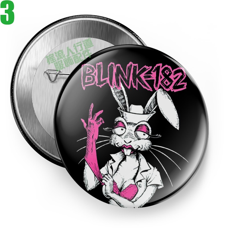 Blink 182【眨眼182】短袖流行龐克搖滾樂團胸章徽章(共9種款式可供選購) 下單前請先詢問有無現貨!【賣場一】-規格圖11