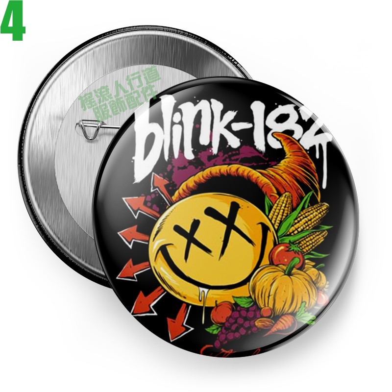 Blink 182【眨眼182】短袖流行龐克搖滾樂團胸章徽章(共9種款式可供選購) 下單前請先詢問有無現貨!【賣場一】-規格圖11