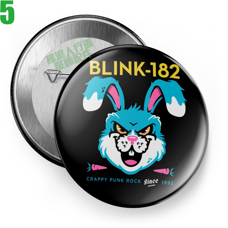Blink 182【眨眼182】短袖流行龐克搖滾樂團胸章徽章(共9種款式可供選購) 下單前請先詢問有無現貨!【賣場一】-規格圖11
